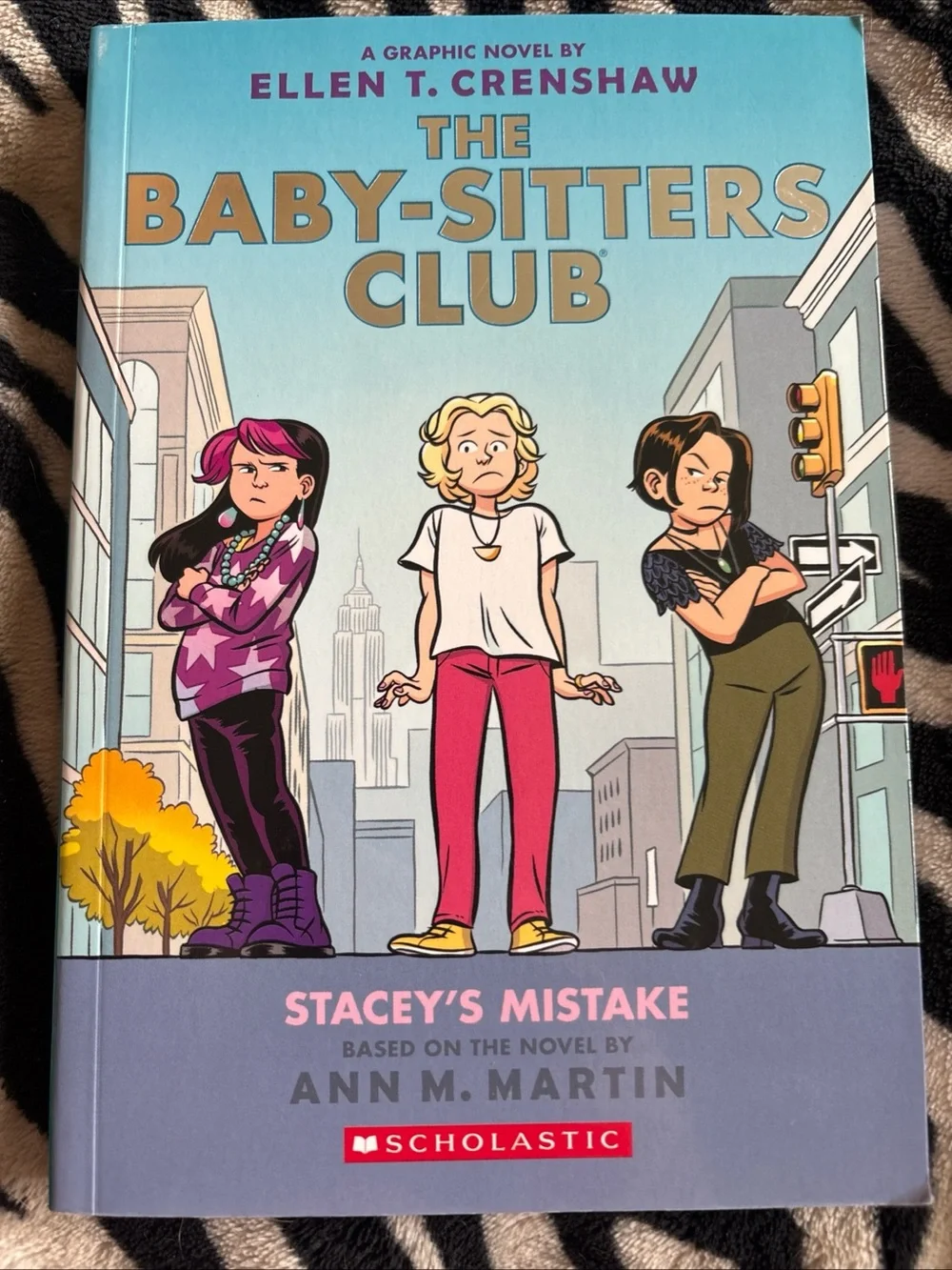 Scholastic The Baby-Sitters Club Graphic Novel - Blue, Pink, Yellow
